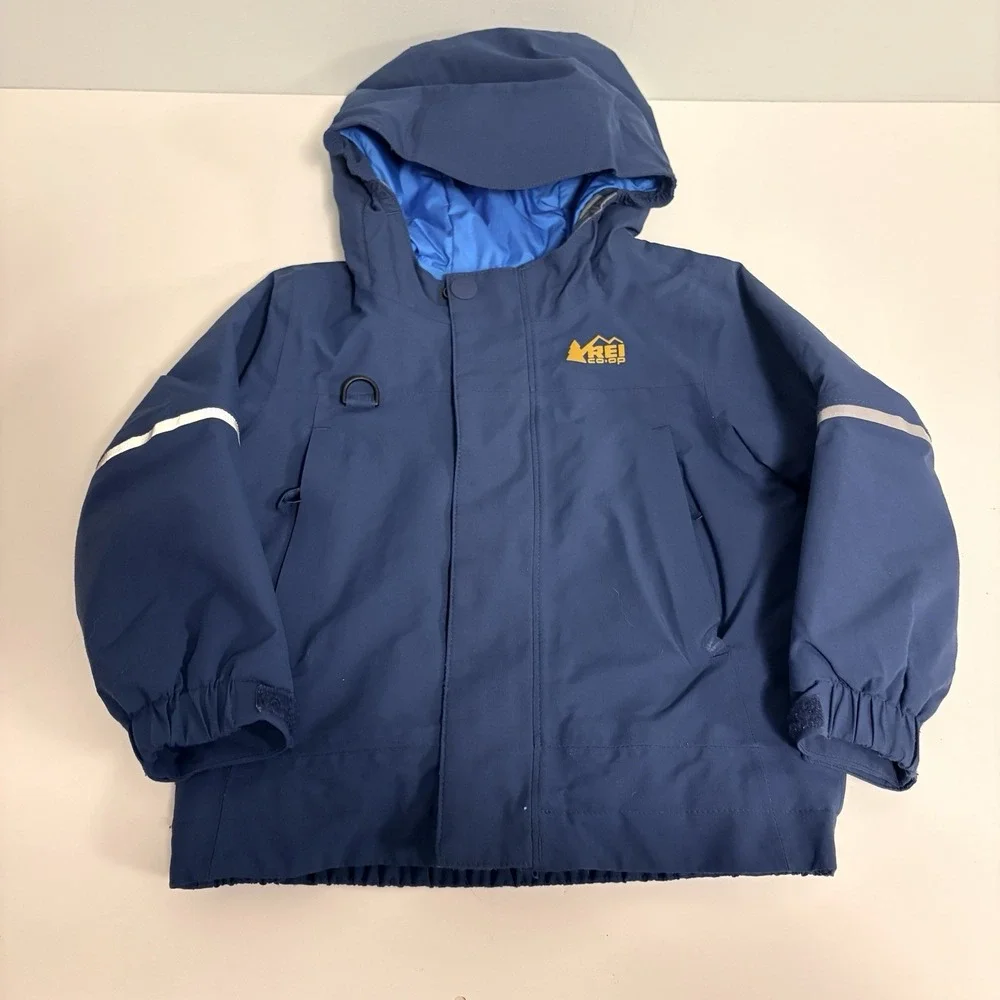 REI Co-op Toddler Ski Winter Jacket Timber Mountain Teal Blue Insulated Size 2T